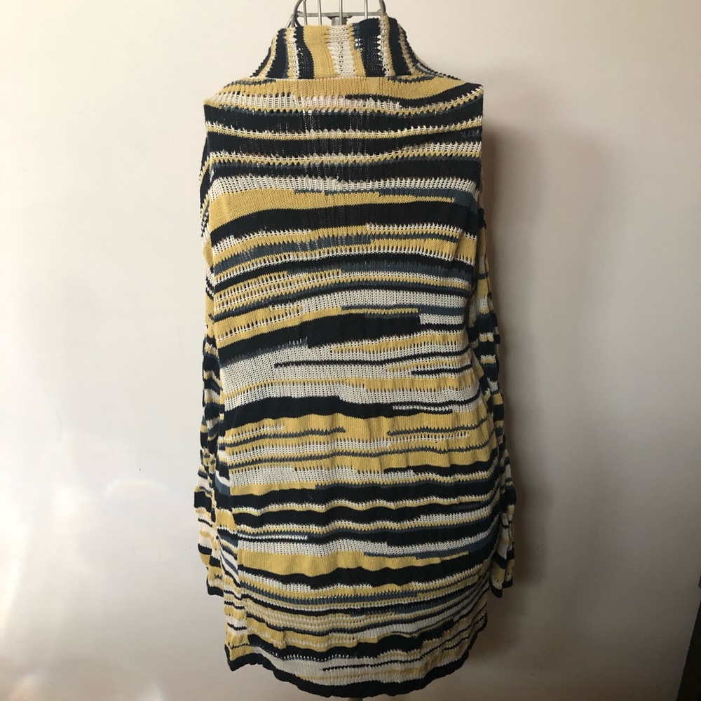 Philosophy Yellow Patterned Cardigan - image 3